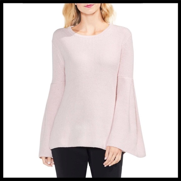 VINCE CAMUTO COZY LUXE KNIT BLUSH TUNIC SWEATER - Picture 7 of 7